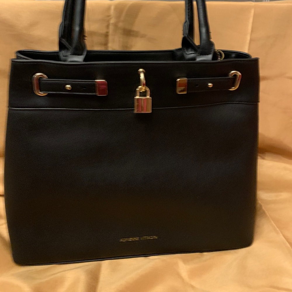 Adrienne Vittadini Black Satchel Handbag